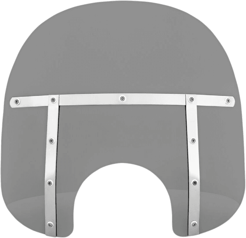 MEMPHIS SHADES 2313-0264 Fats Windshield - 15" - Headlight - Black Smoke