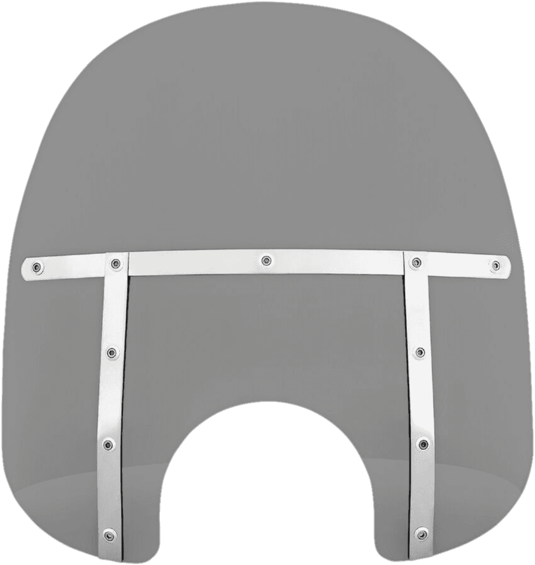 MEMPHIS SHADES 2313-0268 Fats Windshield - 17" - Headlight - Black Smoke