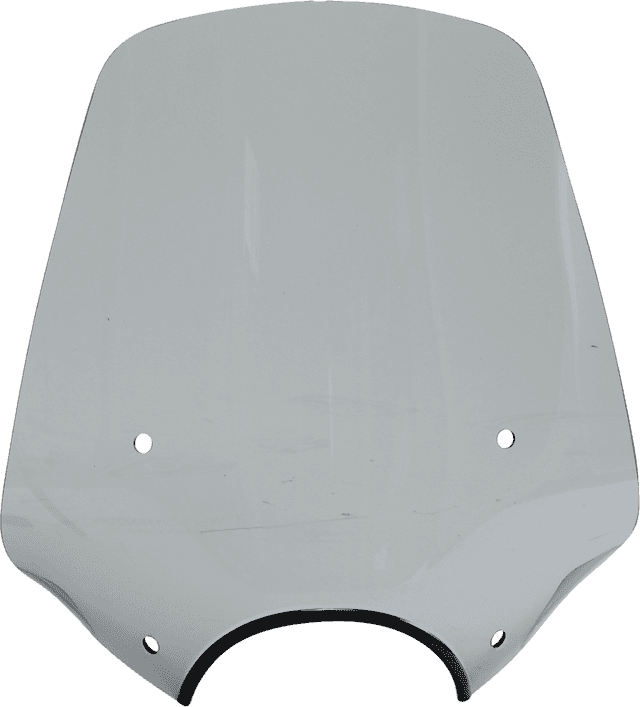 MEMPHIS SHADES 2313-0289 Big Shot Windshield - 9" Headlight Cutout - Black Smoke
