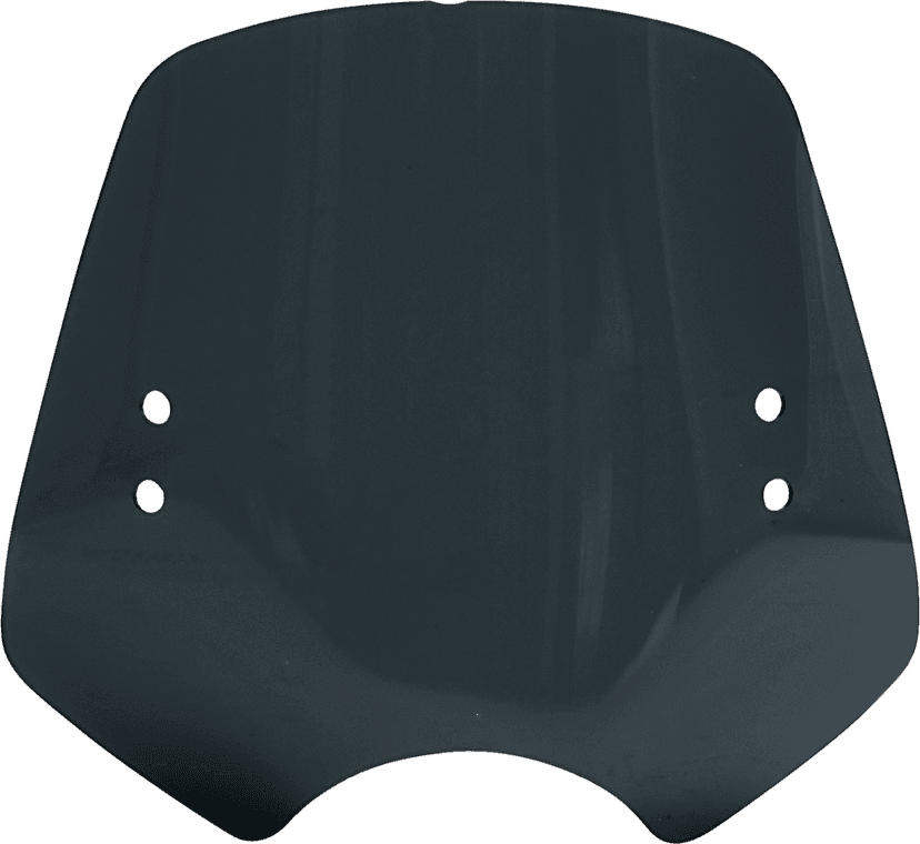 MEMPHIS SHADES 2313-0291 Shooter Windshield - Dark Black Smoke