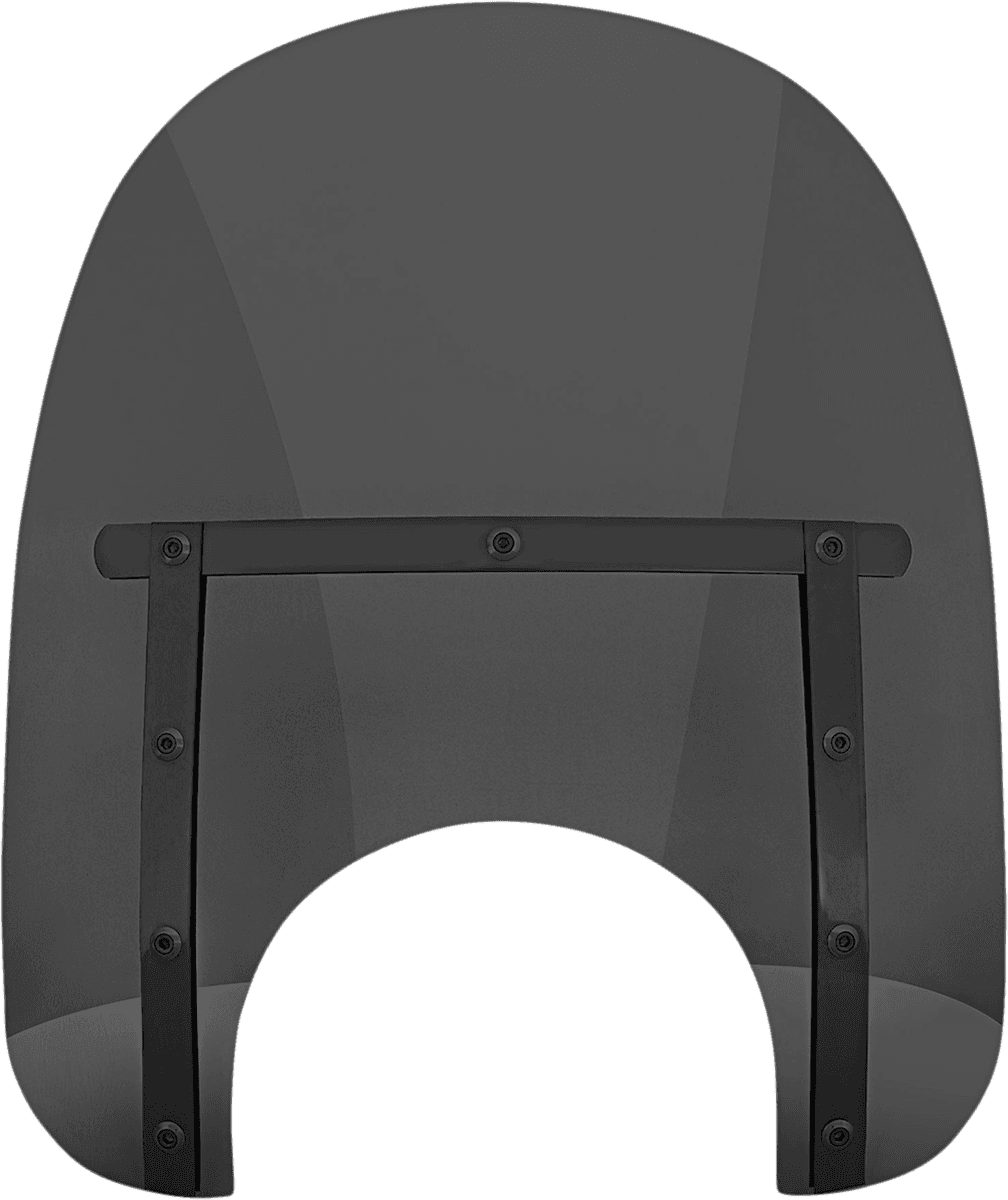MEMPHIS SHADES 2313-0318 Memphis Slim Windshield - 15" - 9" Headlight Cutout - Night Shades Dark Black Smoke
