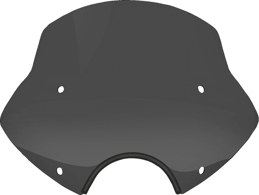 MEMPHIS SHADES 2313-0327 Speed Demon Sportshields - 13" - 7" Headlight Cutout - Dark Black Smoke