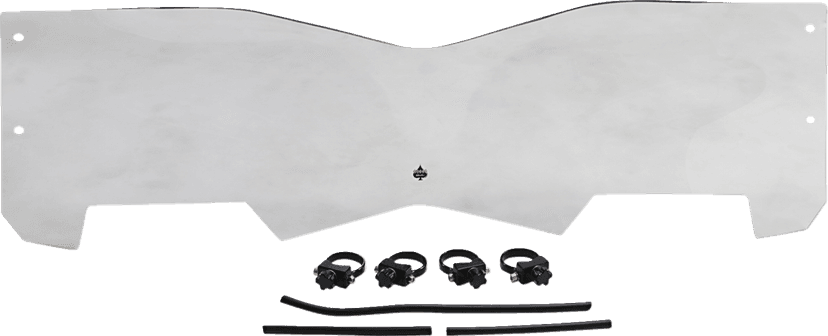 KLOCK WERKS 2317-0418 Flare® Windshield - 9-3/4" - Clear - RZR — image 1 of 2