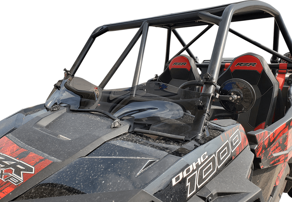 KLOCK WERKS 2317-0424 Flare® Windshield - 6-1/4" - Dark Smoke - RZR