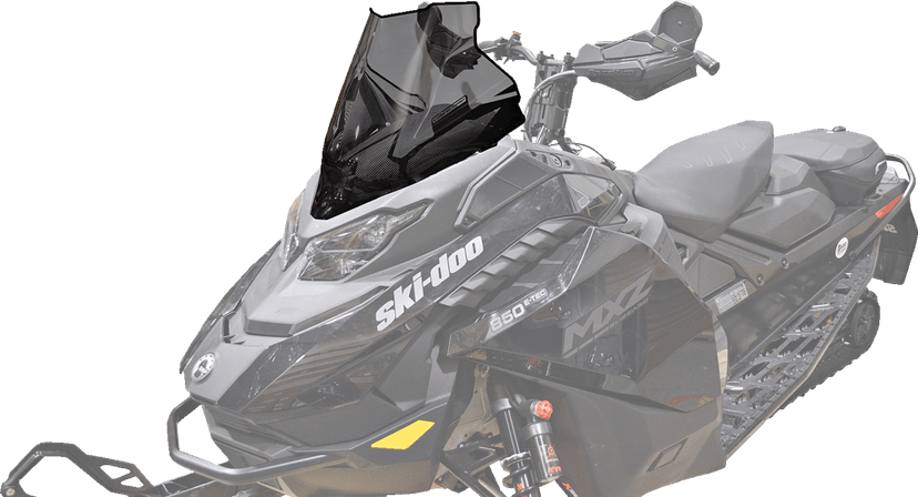 POWERMADD 2318-0170 Windshield - 14" Tinted - Low — image 4 of 5