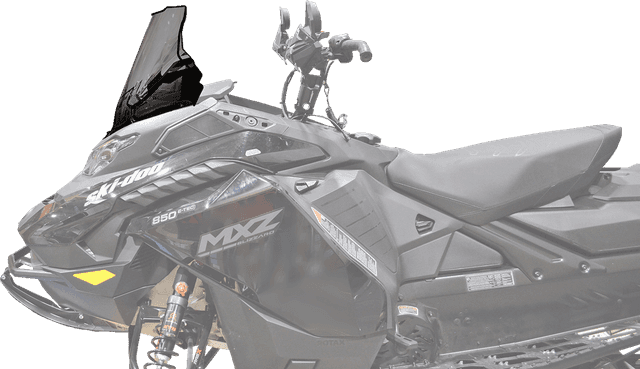 POWERMADD 2318-0170 Windshield - 14" Tinted - Low — image 3 of 5