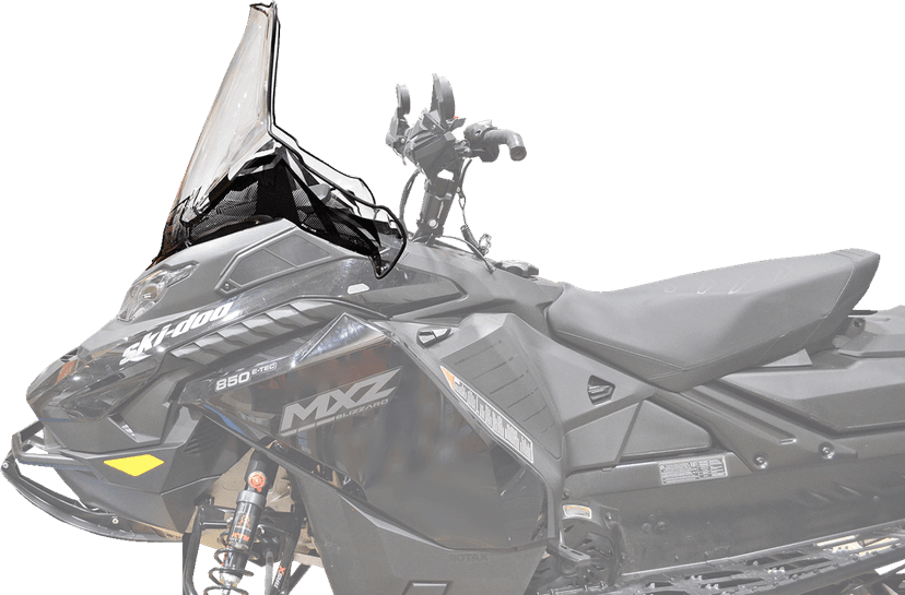 POWERMADD 2318-0172 Windshield - 22" Clear - Tall — image 3 of 5