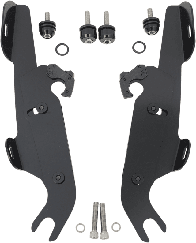 MEMPHIS SHADES 2320-0044 Fats/Slim Trigger Lock Mounting Kit - Black - FLST