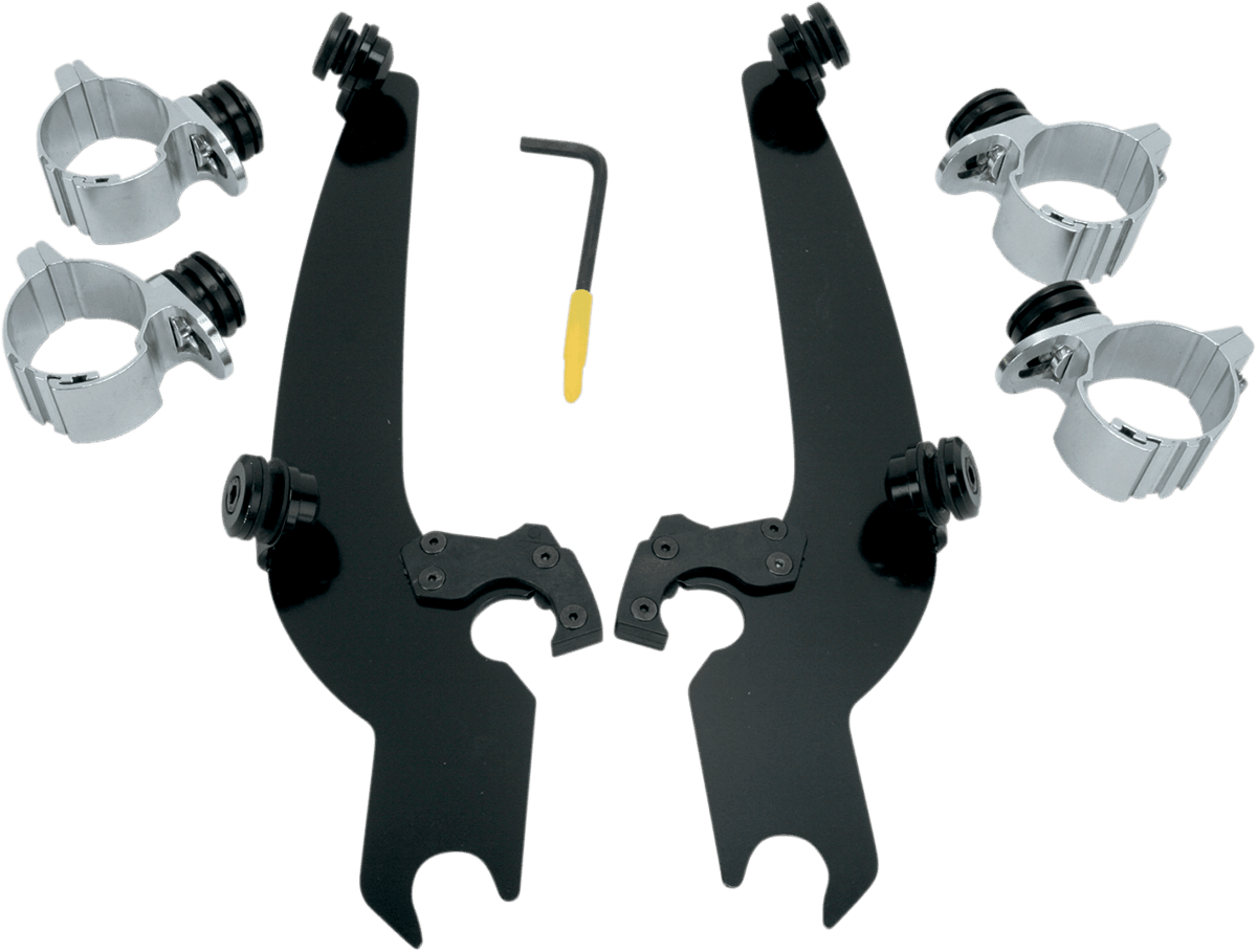 MEMPHIS SHADES 2320-0069 Sportshield Trigger-Lock Mounting Kit - Black - Narrow