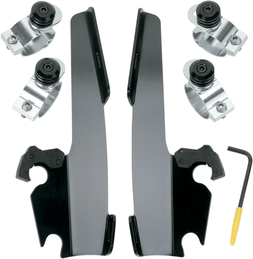 MEMPHIS SHADES 2320-0077 Fats/Slim Trigger Lock Mounting Kit - Narrow - Black