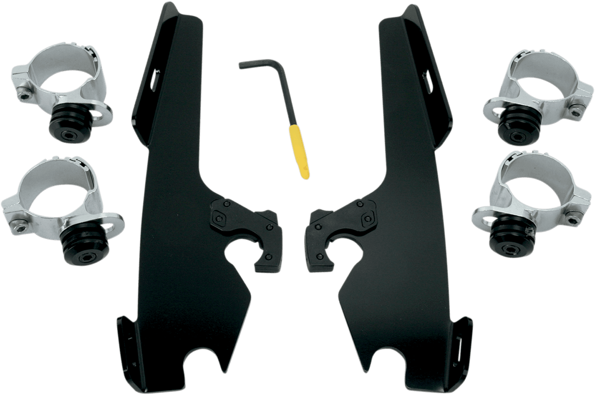 MEMPHIS SHADES 2320-0078 Fats/Slim Trigger Lock Mounting Kit - Wide - Black