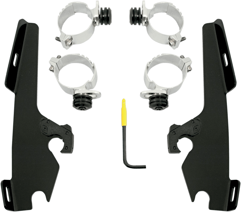 MEMPHIS SHADES 2320-0084 Fats/Slim Trigger Lock Mounting Kit - Black