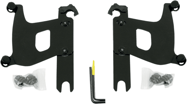 MEMPHIS SHADES 2320-0100 Bullet Trigger Lock Mounting Kit - Covered Forks - Without Lightbar - Black