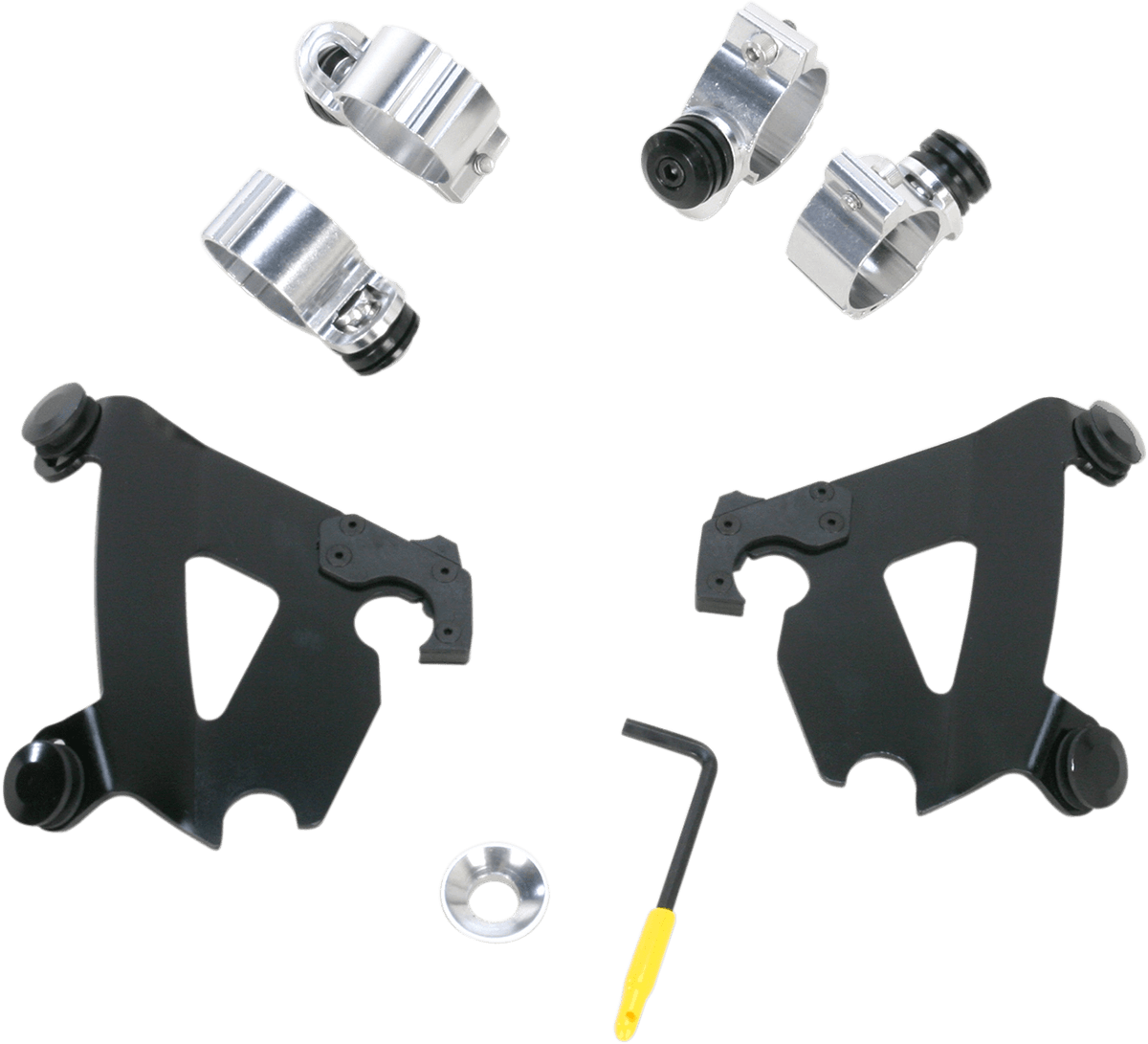 MEMPHIS SHADES 2320-0130 Cafe Mounting Kit - Black - XL/FXD