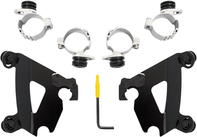 MEMPHIS SHADES 2320-0134 Cafe Mounting Kit - Black - XL/XG