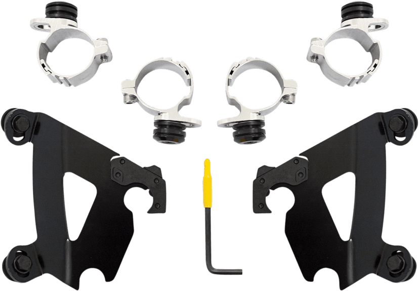 MEMPHIS SHADES 2320-0134 Cafe Mounting Kit - Black - XL/XG