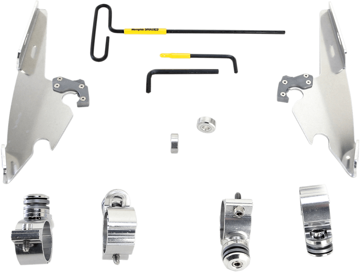 MEMPHIS SHADES 2320-0140 Batwing - Mounting Kit - Polished - XL12C