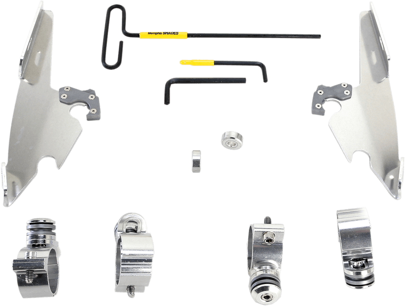 MEMPHIS SHADES 2320-0140 Batwing - Mounting Kit - Polished - XL12C