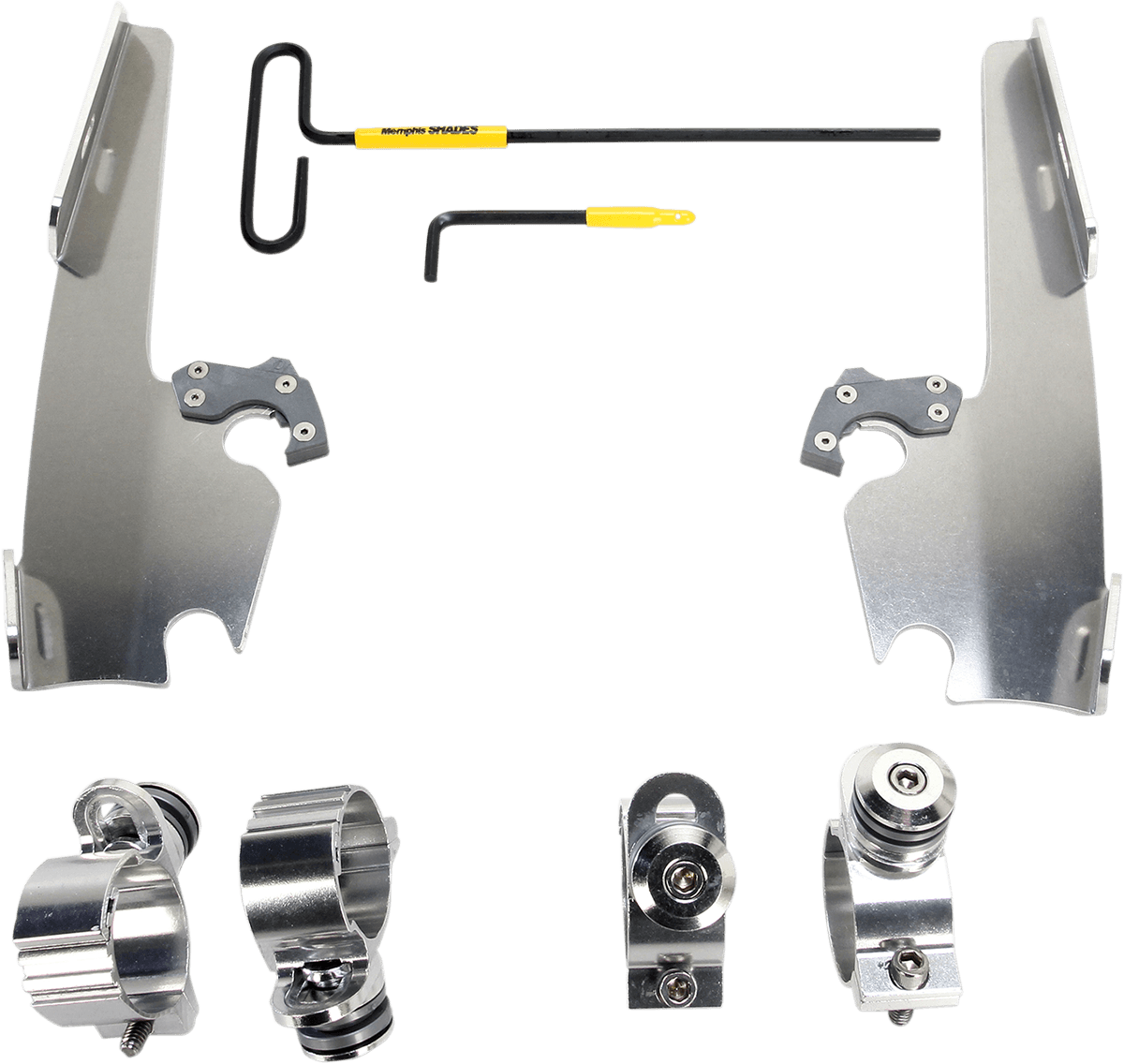 MEMPHIS SHADES 2320-0152 Fats/Slim Mounting Kit - Polished - XL12C