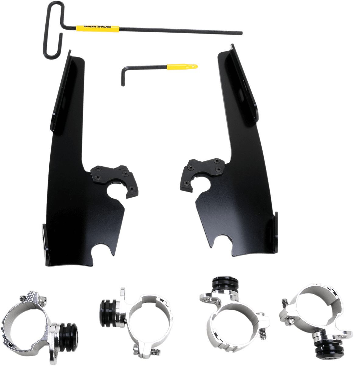 MEMPHIS SHADES 2320-0154 Fats/Slim Mounting Kit - Black - XL12C