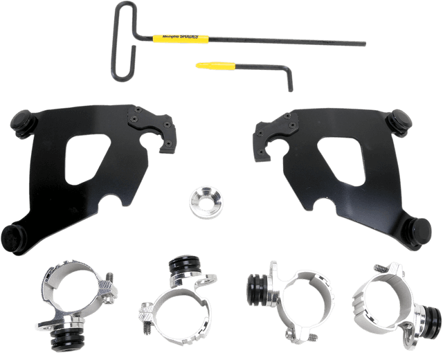 MEMPHIS SHADES 2320-0162 Cafe Mounting Kit - Black - XL