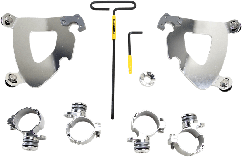MEMPHIS SHADES 2320-0164 Gauntlet Mounting Kit - Polished - XL883