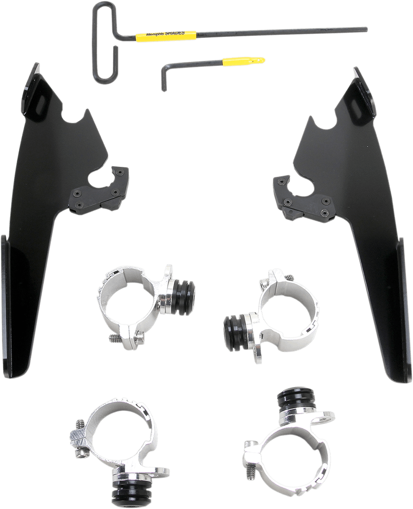 MEMPHIS SHADES 2320-0167 Fats/Slim Mounting Kit - Black - XL883