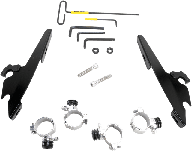 MEMPHIS SHADES 2320-0175 Batwing - Mounting Kit - Black - XL48