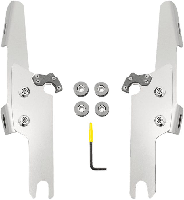 MEMPHIS SHADES 2320-0190 Fats/Slim Mounting Kit - Polished - FLRT