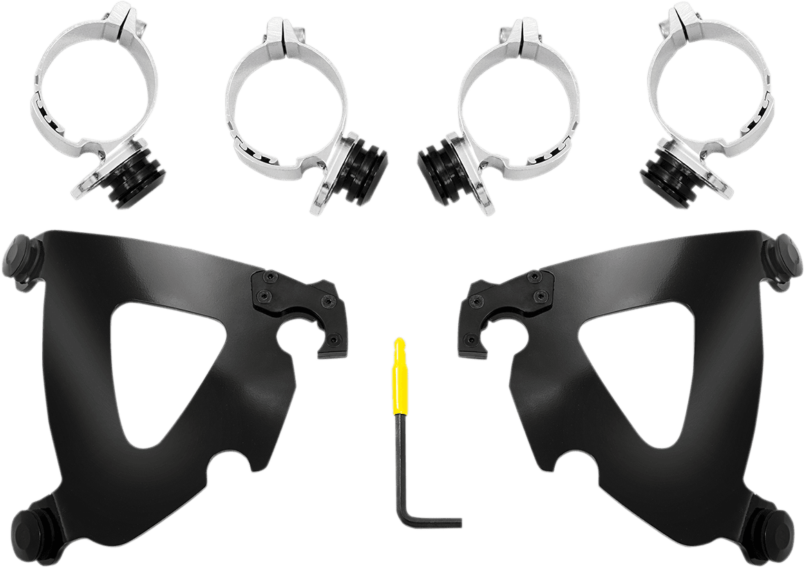 MEMPHIS SHADES 2320-0204 Road Warrior Mounting Kit - Black - FXLR