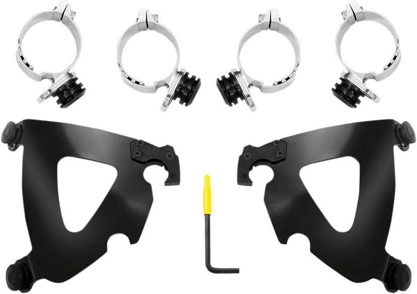 MEMPHIS SHADES 2320-0204 Road Warrior Mounting Kit - Black - FXLR