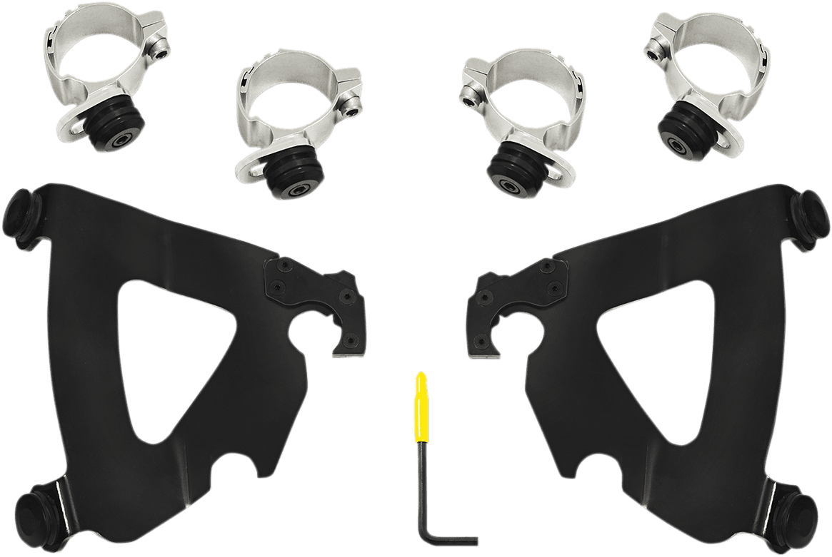 MEMPHIS SHADES 2320-0214 Road Warrior Mounting Kit - Black - Harley-Davidson®