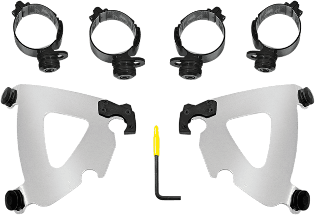MEMPHIS SHADES 2320-0217 Road Warrior Mounting Kit - Polished - FLSB/FXLRS