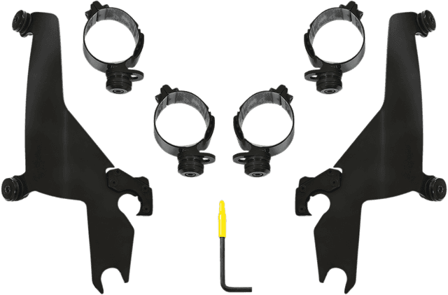 MEMPHIS SHADES 2320-0234 Sportshield Trigger-Lock Mounting Kit - Black - FLSB