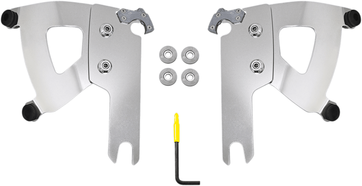 MEMPHIS SHADES 2320-0238 Road Warrior Mounting Kit - Polished - FLHR