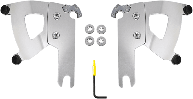 MEMPHIS SHADES 2320-0238 Road Warrior Mounting Kit - Polished - FLHR