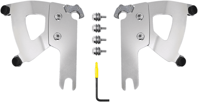MEMPHIS SHADES 2320-0240 Road Warrior Mounting Kit - Polished - FLHR