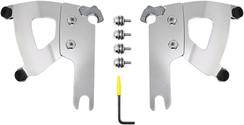 MEMPHIS SHADES 2320-0240 Road Warrior Mounting Kit - Polished - FLHR