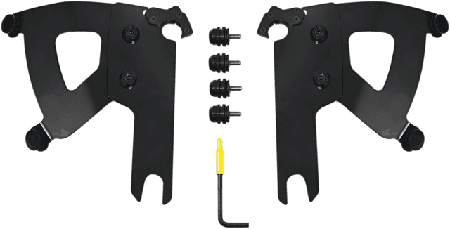 MEMPHIS SHADES 2320-0241 Road Warrior Mounting Kit - Black - FLHR