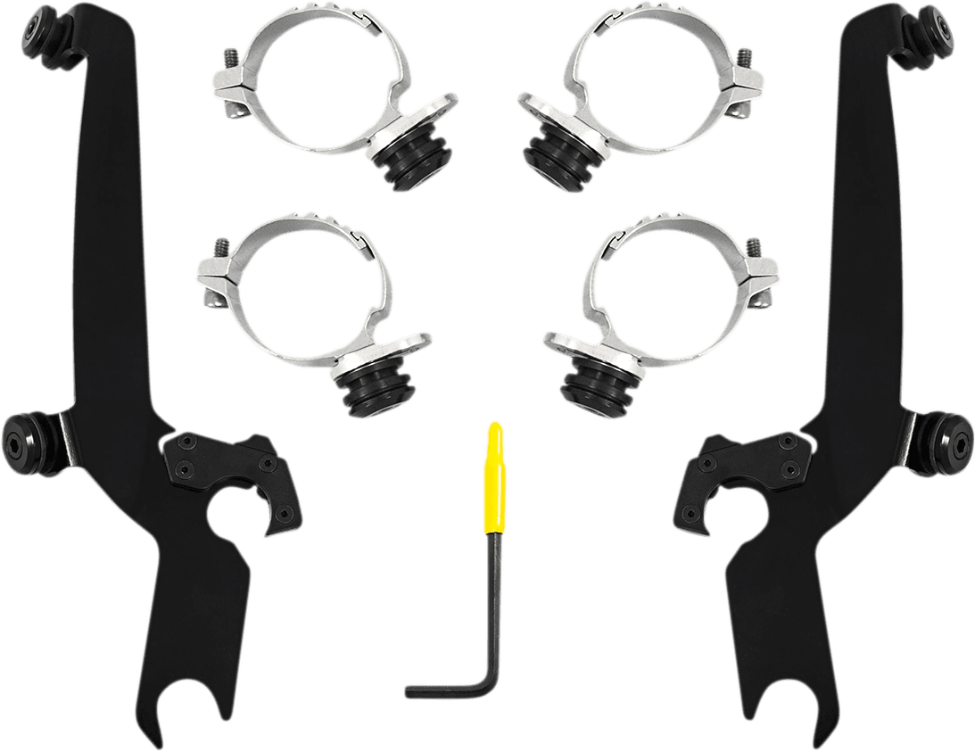 MEMPHIS SHADES 2320-0268 Sportshield Trigger Lock Complete Mount Kit - Black - XL