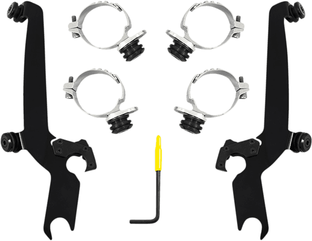 MEMPHIS SHADES 2320-0268 Sportshield Trigger Lock Complete Mount Kit - Black - XL