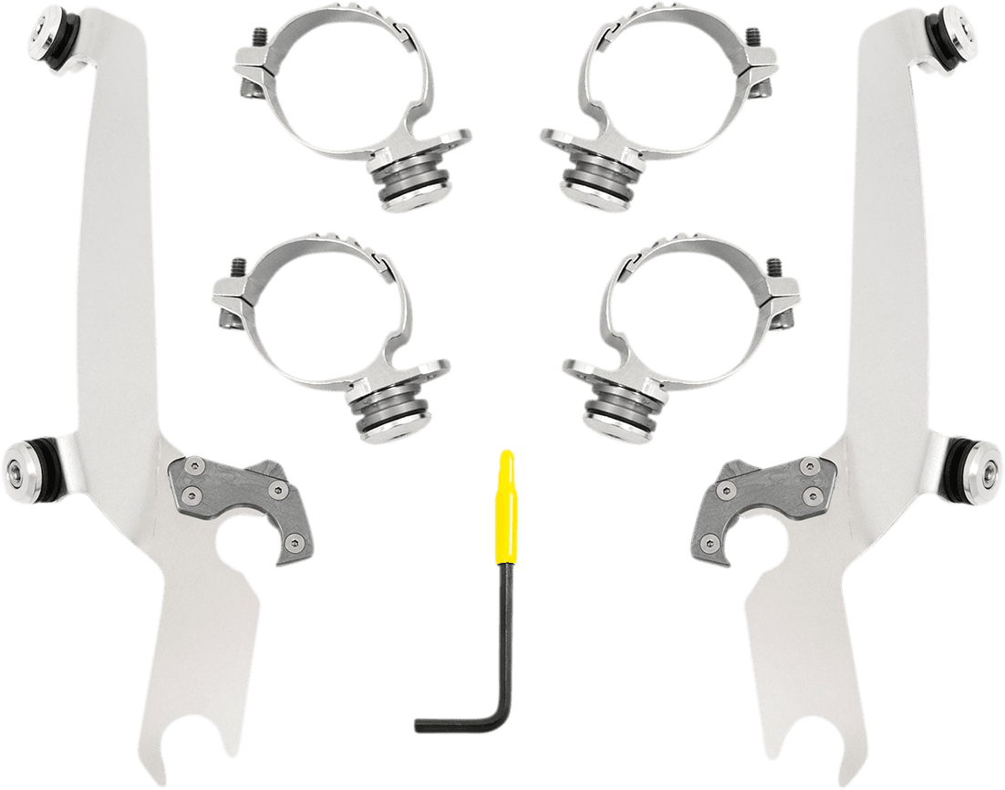 MEMPHIS SHADES 2320-0269 Sportshield Trigger Lock Complete Mount Kit - Polished - XL