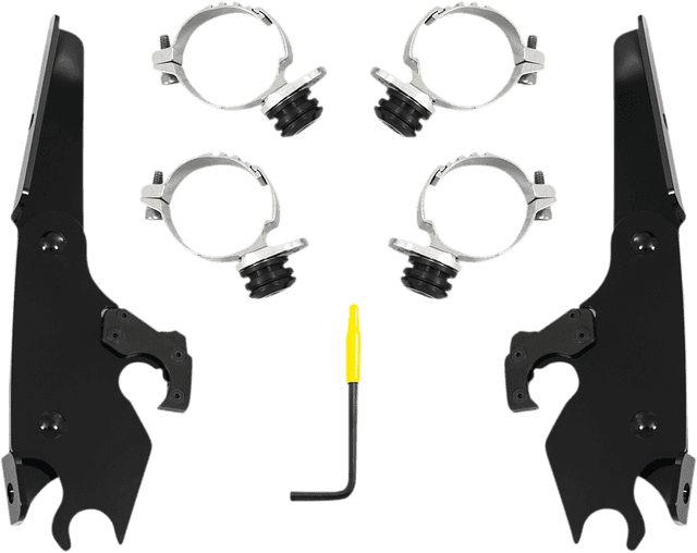 MEMPHIS SHADES 2320-0270 Batwing - Mounting Kit - Black - XL