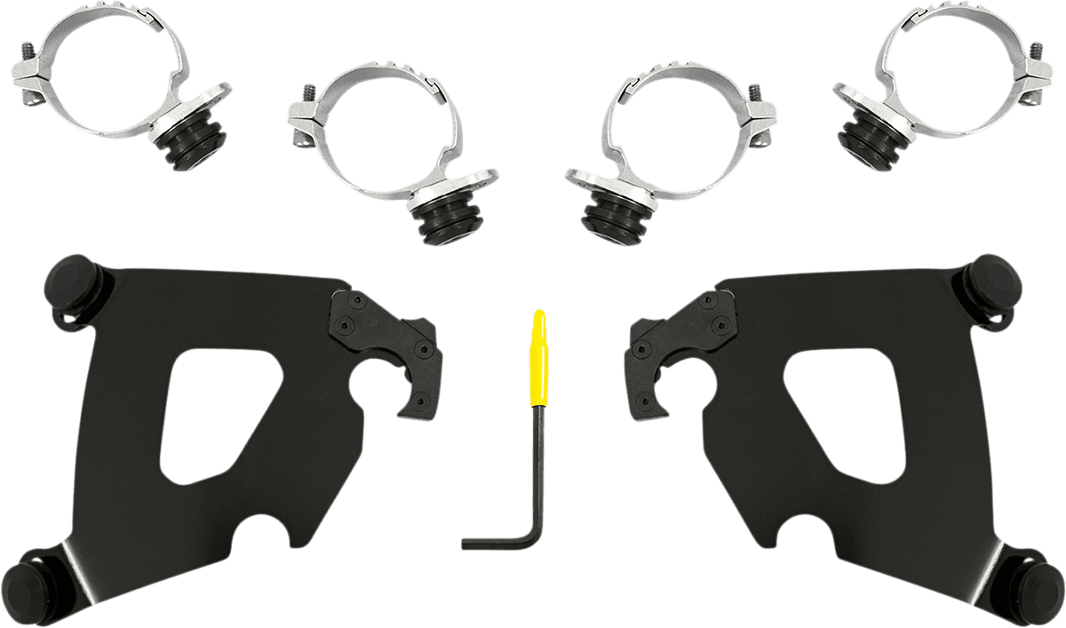 MEMPHIS SHADES 2320-0274 Cafe Mounting Kit - Black - XL1200X