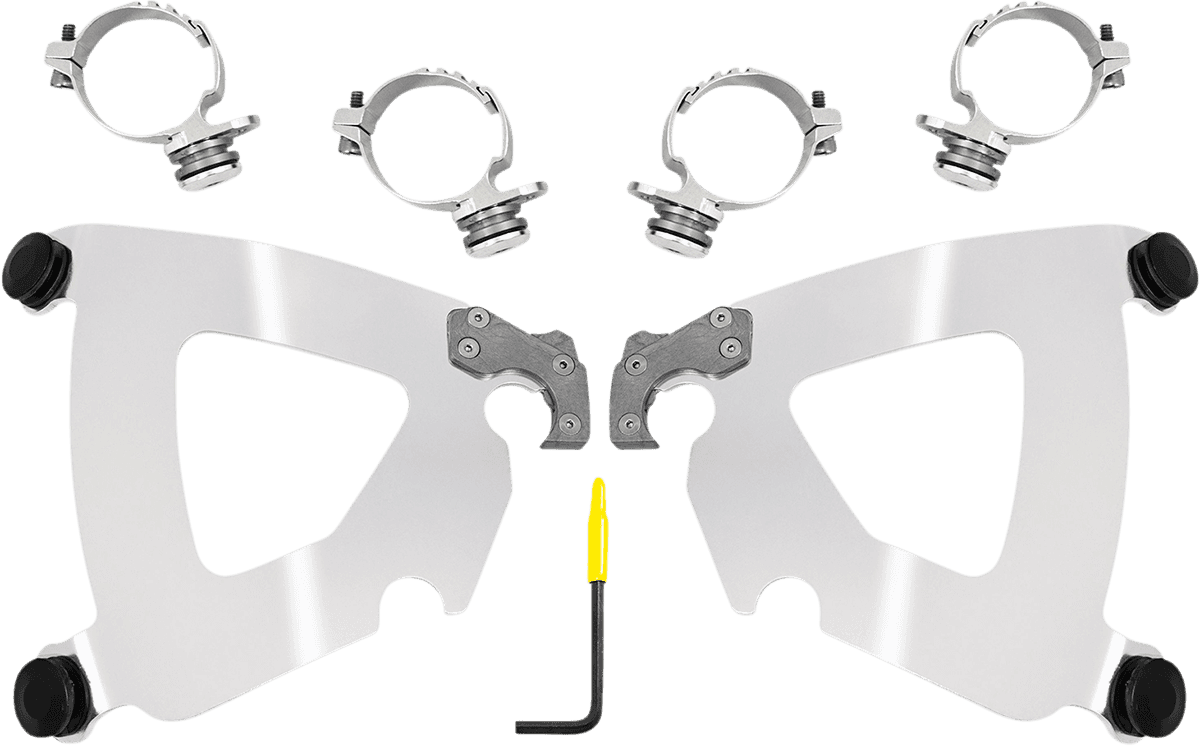 MEMPHIS SHADES 2320-0276 Road Warrior Trigger-Lock Mounting Kit - Black - XL