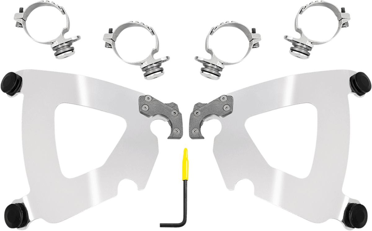 MEMPHIS SHADES 2320-0276 Road Warrior Trigger-Lock Mounting Kit - Black - XL