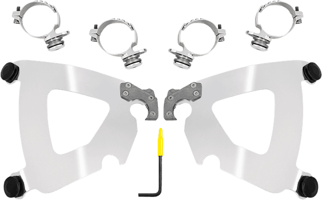 MEMPHIS SHADES 2320-0276 Road Warrior Trigger-Lock Mounting Kit - Black - XL