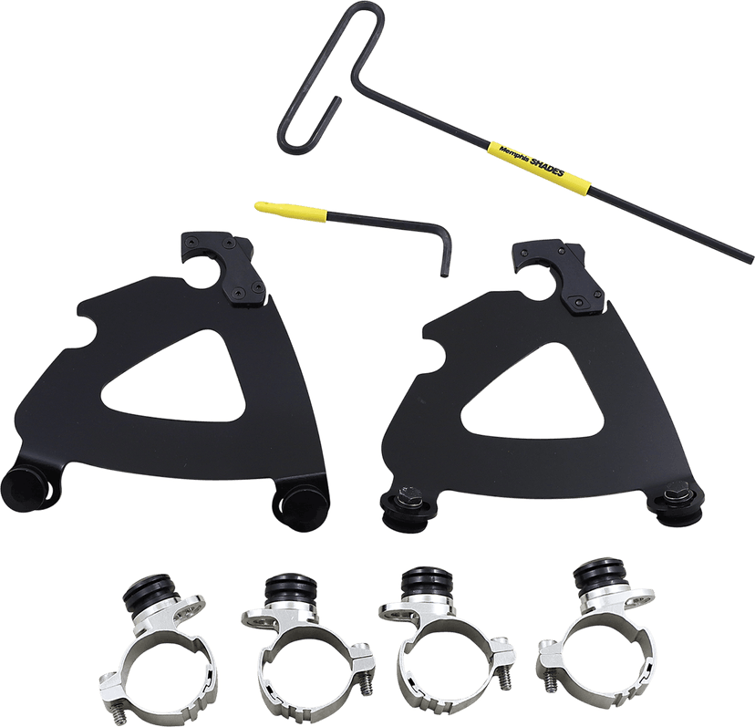 MEMPHIS SHADES 2320-0278 Road Warrior Trigger-Lock Mounting Kit - Black - XL1200C