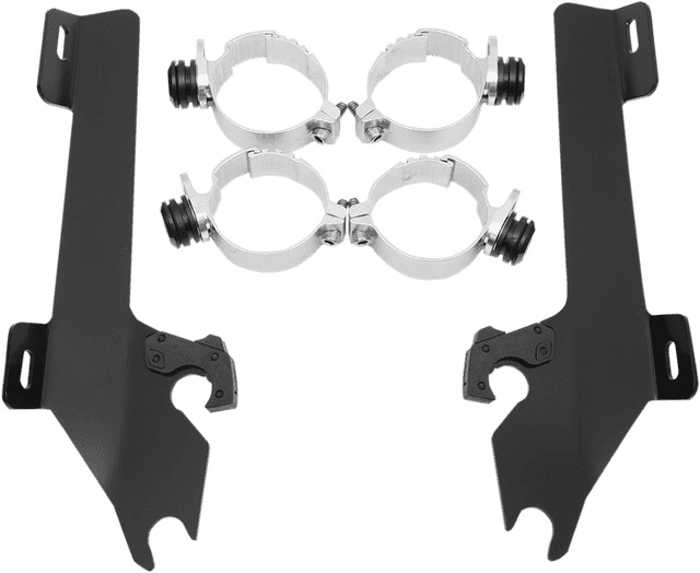MEMPHIS SHADES 2321-0110 Batwing Trigger Lock Mounting Kit - VTX 1800 - Black