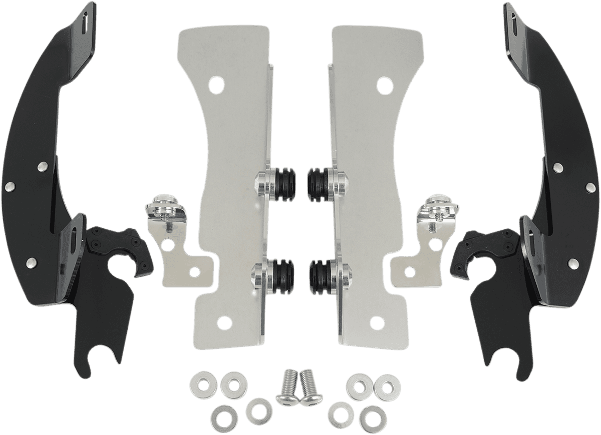 MEMPHIS SHADES 2321-0114 Batwing Trigger Lock Mounting Kit - XV16/17 - Black